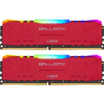 Memorie Crucial Ballistix DDR4 16GB 3600- CL -16 BX RGB red Dual Kit
