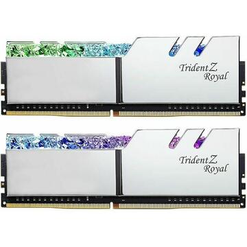 Memorie G.Skill DDR4 32GB 4000 - CL - 14 TZ Royal Silver Dual Kit GSK - F4-4000C14D-32GTRS