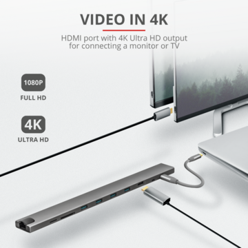 Trust Dalyx Aluminium 10-in-1 USB-C Multi-port Dock