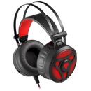 Genesis NEON 360 STEREO Gaming Headset, Wired, Microphone, Black/Red