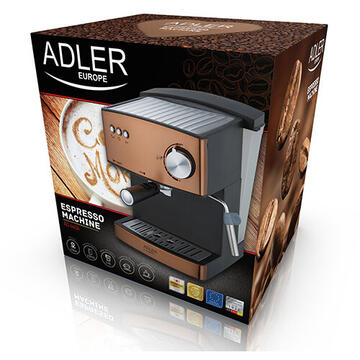 Espressor Adler AD 4404cr 850W 1.6 L Semi-automat Aramiu