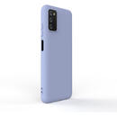 Lemontti Lemontti Husa Silicon Soft Slim Samsung Galaxy A03s Lavender Gray (material mat si fin, captusit cu microfibra)