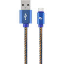 Gembird Gembird Premium jeans (denim) Type-C USB cable with metal connectors, 1m, blue