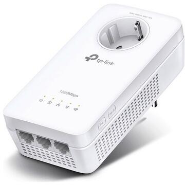 Adaptor PowerLan Amplificator Powerline TP-Link 1300Mbps, 3 x Gigabit LAN, 1 x Sucko, Dual Band AC1200,  "TL-WPA8631P" (include timbru verde 1.5 lei)