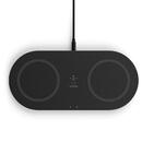 Belkin BELKIN BOOST CHARGE Dual Wireless Charging Pad with PSU, 15W, Black