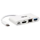 USB-C Dock U444-06N-H4GU-C Single Display/1xHDMI/up to 1x4K/1xUSB 3.2/support PD 60W/White/Power Supply not included