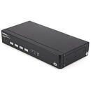 STARTECH 4 Port USB VGA KVM Switch with DDM Fast Switching Technology and Cables