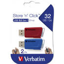 Verbatim Store'n'Click 32GB USB3.0 2Pack