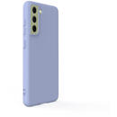 Lemontti Lemontti Husa Silicon Soft Slim Samsung Galaxy S21 FE Lavender Gray (material mat si fin, captusit cu microfibra)