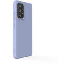 Lemontti Husa Silicon Soft Slim Samsung Galaxy A72 4G / A72 5G Lavender Gray (material mat si fin, captusit cu microfibra)