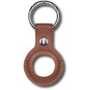 Devia AirTag Leather Key Ring Brown