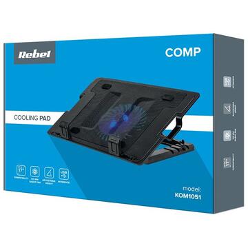 Cooler Laptop Rebel Cooler laptop 14-17 inch Negru