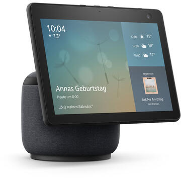 Boxa inteligenta Amazon Echo Show 10 (3rd Gen), 10.1" Touchscreen, Camera 13 MP, Bluetooth, Wi-Fi, Negru