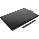 Wacom One Medium, graphics tablet (Black / Red)