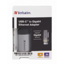 Verbatim USB-C GIGABIT Adapter Ethernet 10 cm cable