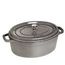 Staub Oval Cocotte, 29cm cast iron, graphite grey