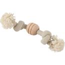 ZOLUX ZOLUX WILD MIX GIANT A rope toy, 2 knots, with a wooden disc