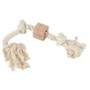 ZOLUX ZOLUX WILD A rope toy, 3 knots, with a wooden disc