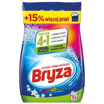 Detergent rufe Bryza 4in1 Spring Freshness Washing Machine Detergent Powder for coloured fabrics 3,575 kg / 55