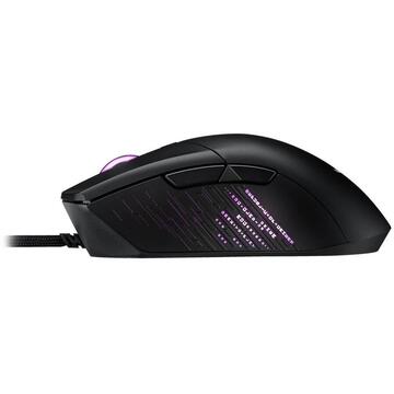 Mouse Asus ROG Gladius III, RGB, switch-uri Omron, 19000 dpi, Negru