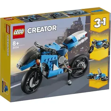 LEGO Creator 3 in 1 - Super motocicleta 31114, 236 piese