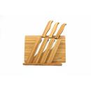 BAMBOO LT2056 Ceramic knives set with cutting board, stand and handles made from bamboo