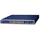 Planet PLANET WGSW-24040HP4 network switch Managed L2/L4 Gigabit Ethernet (10/100/1000) Power over Ethernet (PoE) Blue