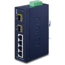 Planet PLANET ISW-621TF network switch Unmanaged L2 Fast Ethernet (10/100) Blue