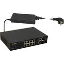 Pulsar PULSAR SF108 network switch Managed Fast Ethernet (10/100) Power over Ethernet (PoE) Black