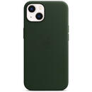 Apple Leather Case with MagSafe pentru iPhone 13, Sequoia Green