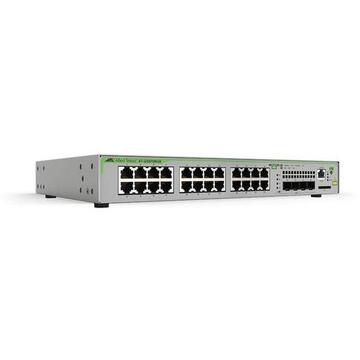 Switch ALLIED TELESIS GS970M Managed L3 Gigabit Ethernet (10/100/1000) Power over Ethernet (PoE) 1U Grey