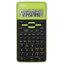 Calculator stiintific, 10 digits, 273 functii, 161x80x15mm, dual power, SHARP EL-531THBGR-negru/verd