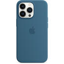 Apple Apple Husa Original Silicon iPhone 13 Pro Max, MagSafe, Blue Jay