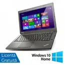 Lenovo Laptop LENOVO ThinkPad T440P, Intel Core i5-4300M 2.60GHz, 4GB DDR3, 500GB SATA, DVD-RW, 14 Inch, Fara Webcam + Windows 10 Home