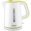 Zelmer ZCK7620G electric kettle 1.7 L 2000 W White, Yellow