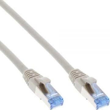 InLine Patchkabel Cat.6A, S/FTP (PiMf), 500MHz, grau - 5m