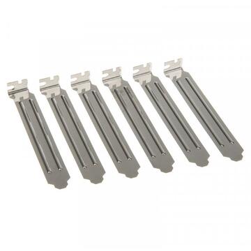 InLine PCI Slotblech 6er-Pack - silber