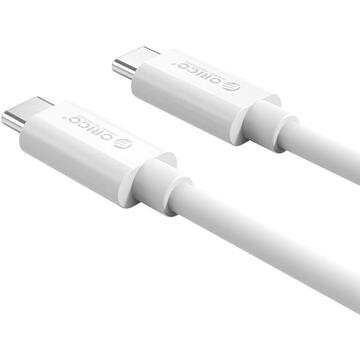 Cablu USB Orico CTC100M-10 USB Type-C - USB Type-C 1m alb