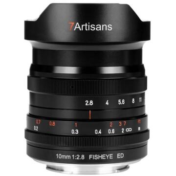 Obiectiv foto DSLR Obiectiv manual 7Artisans 10mm F2.8 Fisheye pentru Nikon Z-Mount