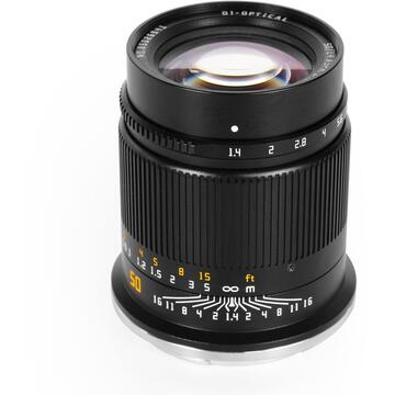 Obiectiv foto DSLR Obiectiv TTArtisan 50mm f/1.4 Negru pentru Nikon Z-Mount