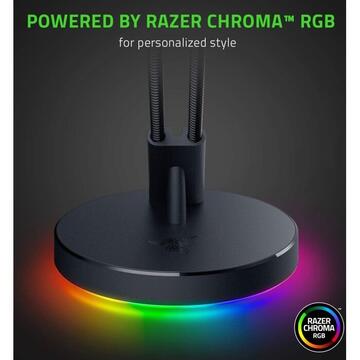 Razer Suport cablu mouse   Bungee V3 Chroma Negru