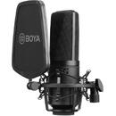 Boya Microfon Boya BY-M1000 Studio Condensator cu shock mount si pop filter
