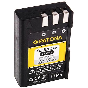 Acumulator Patona EN-EL9 1000mAh replace Nikon D40 D40x D60 D3000 D5000-1040