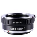 K&F Concept PK-EOS M adaptor montura de la Pentax K la Canon EOS M KF06.123