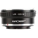 K&F Concept L/R-EOS M adaptor montura de la Leica R la EOS M-Mount KF06.272