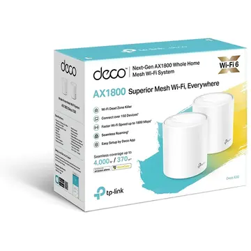 Router wireless TP-LINK Deco X50 - Wi-Fi System - 802.11a/b/g/n/ac/ax