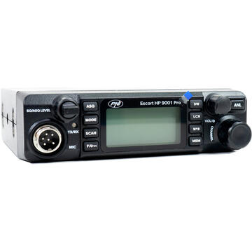 Statie radio Statie radio CB PNI Escort HP 9001 PRO ASQ reglabil, AM-FM, 12V/24V, 4W, Scan, Dual Watch, ANL, ecran multicolor