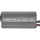 Invertor de tensiune AlcaPower by President 600W 24V-230V, sinusoida modificata, port USB