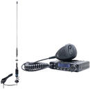 PNI Pachet Statie radio CB PNI ESCORT HP 6500 ASQ, RF Gain, 4W, 12V + Antena CB PNI S75 cu cablu si montura fixa 7-9KM