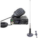PNI Pachet Statie radio CB PNI Escort HP 8900 ASQ, 12-24V + Antena CB PNI LED 2000 cu baza magnetica